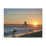 Huntington Beach at Sunset Postcard