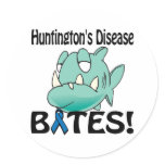 Huntingtons Disease BITES Stickers