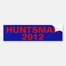 Huntsman 2012 bumper stickers