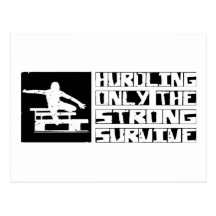 Hurdling Survive Postcards