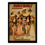 Hurly-Burly Extravaganza and Refined Vaudeville cards