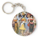Hurly-Burly Extravaganza and Refined Vaudeville keychains