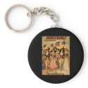 Hurly-Burly Extravaganza and Refined Vaudeville keychains