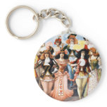 Hurly-Burly Extravaganza and Refined Vaudeville keychains