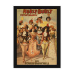 Hurly-Burly Extravaganza and Refined Vaudeville postcards