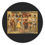 Hurly-Burly Extravaganza and Refined Vaudeville stickers