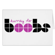 Hurray for Boobs Cards