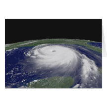 Hurricane Katrina Satellite image Card