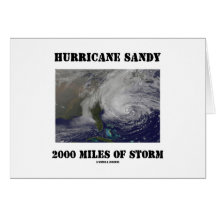 Hurricane Sandy 2000 Miles Of Storm Greeting Card