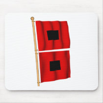 Hurricane Warning Mouse Mats