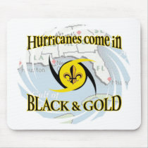 Hurricanes in Black & Gold Mousepads