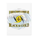 Hurricanes in Black & Gold postcards