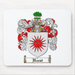 HURST FAMILY CREST -  HURST COAT OF ARMS MOUSE PAD