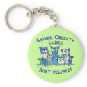 Hurt Felines Animal Cruelty keychains