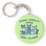 Hurt Felines Animal Cruelty keychains