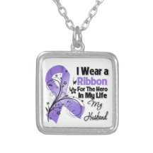 Husband Hero in My Life Hodgkin's Lymphoma Pendants