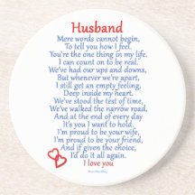 Husband Love Drink Coasters