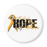 Husband My Hero - Leukaemia Hope magnets
