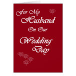 Husband on Our Wedding Day Card