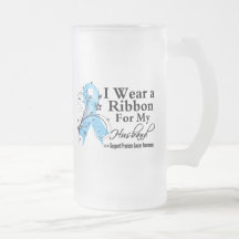 Husband Prostate Cancer Ribbon Mugs