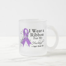 Husband Purple Ribbon - Pancreatic Cancer Coffee Mug
