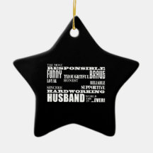Husbands Wedding Anniversaries Birthdays Qualities Christmas Ornament