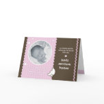 Hush Said the Moon Birth Announcement - Pink cards