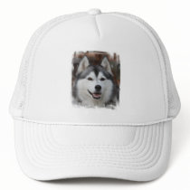 Husky Dog Baseball Cap Mesh Hats