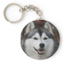 Husky Dog Keychain