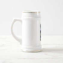 Husky in Snow Beer Stein Mugs