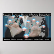Hussein Barack Obama/Muslim Brotherhood Poster
