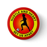 HUSTLE AND HEART SET US APART PINS