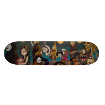 Hyakki Yako japan yokai gothic Skateboard