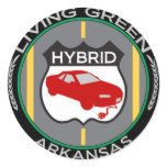 Hybrid Arkansas Round Sticker