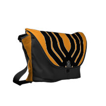 Hybrid Black (Orange) Messenger Bag