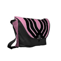 Hybrid Black (Pink) Messenger Bag