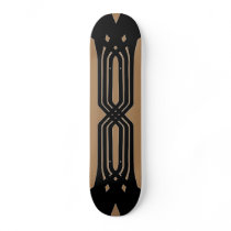 Hybrid Black (Tan) Skateboard Deck