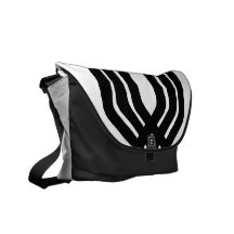 Hybrid Black (White) Messenger Bag