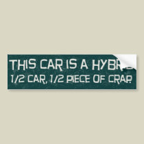 Hybrid Bumper Sticker bumper stickers