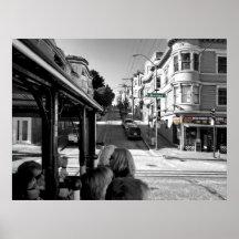 HYDE ST CABLE CAR - SAN FRANCISCO PRINT
