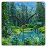 Hyder Alaska Scenic Forest & Lake Clock