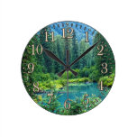Hyder Alaska Scenic Forest & Lake Clock