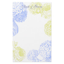 Hydrangea and Roses Wedding Stationery