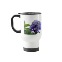 Hydrangea Bush Plastic Travel Mug
