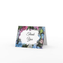 Hydrangea Flower Frame Thank You Note Card