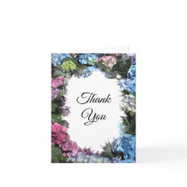 Hydrangea Flower Frame Thank You Note
