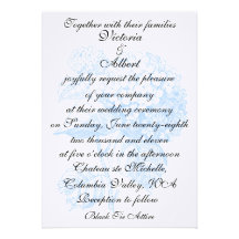 Hydrangea FORMAL WEDDING INVITATION