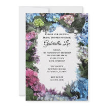 Hydrangea Frame Bridal Shower Invitation