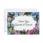 Hydrangea Frame Wedding Thank You Notes - Flat invitations