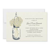 Hydrangea & Mason Jar Bridal Shower Custom Announcement